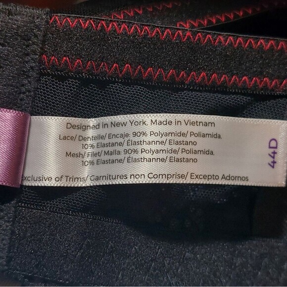 EUC Adore Me Women's Lace Clairabelle Underwire Contour Demi Plus Bra Red SZ 44D - Picture 15 of 15